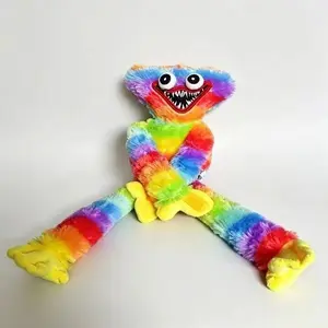 Huggy Wuggy Plush, Poppy Playtime Horror Game Stuffed Doll, Soft Fluffy Cartoon Figure, Kids Birthday Christmas Gift Home Decor Peluche