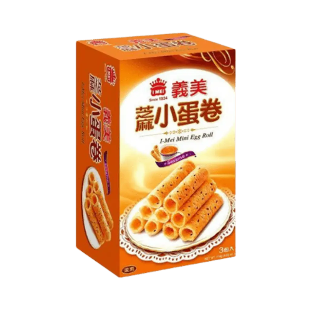 IMEI Crunchy Mini Egg Roll Snack, Sesame Flavor - 114g