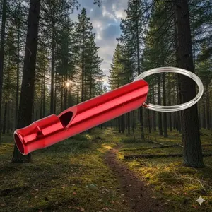 Portable Emergency Survival Whistle Keychain, High-Volume Safety Alarm Whistle for Camping Hiking. Outdoor Multi-Tool Survival Gear, Adventure Travel Emergency Whistle, Survival Equipment Gift.