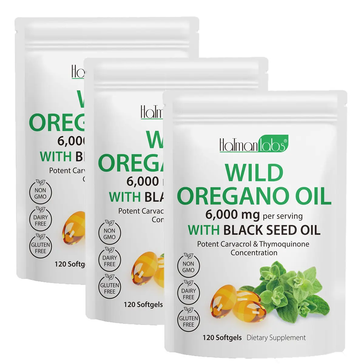 Wild Oregano Oil with Black Seed Oil*3