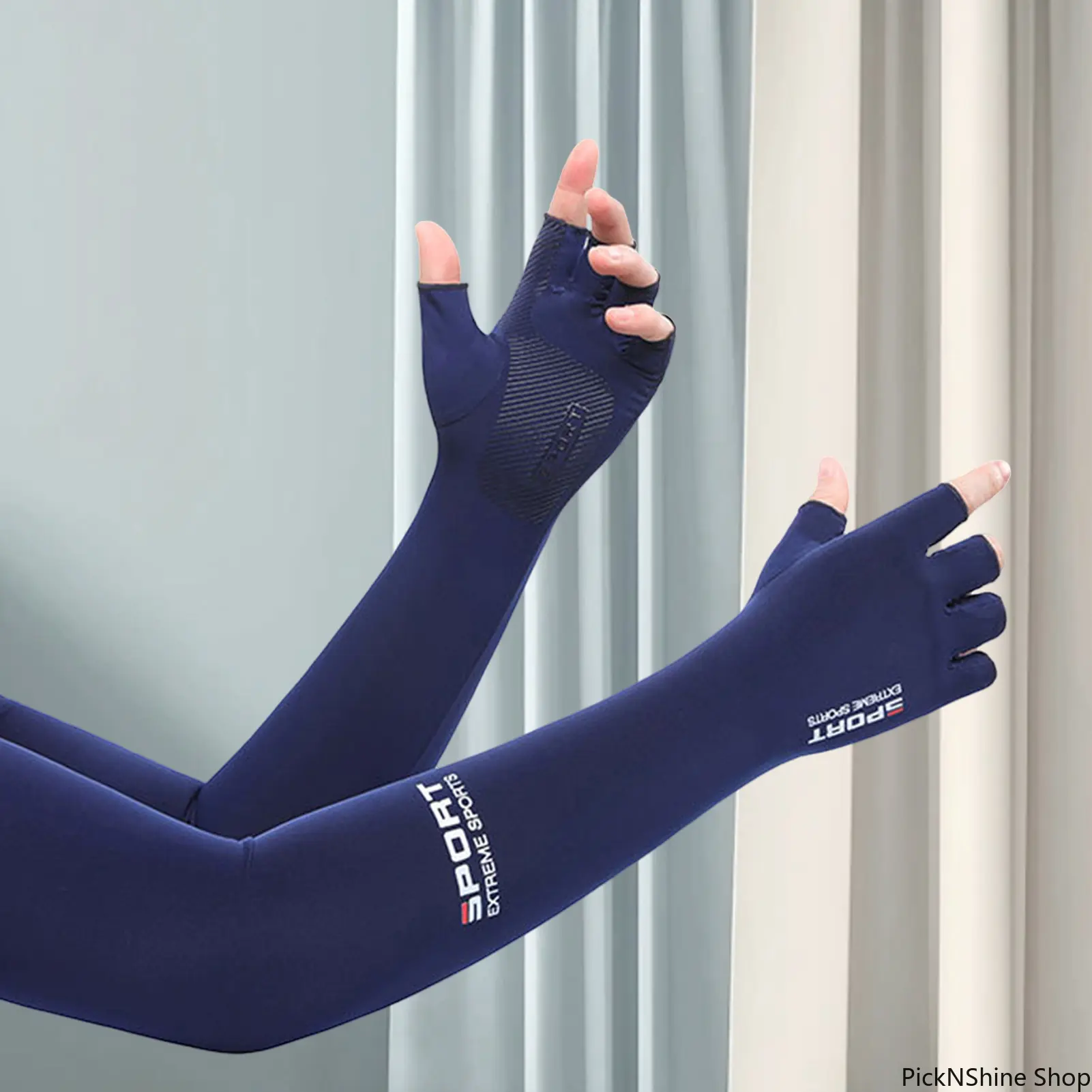 Unisex Ice Silk Compression Arm Sleeves - Cooling Arm Covers, UV Protection, Stretchy, Breathable, Lightweight Sports Guards for Cycling, Running, Compression Sleeve For Arm