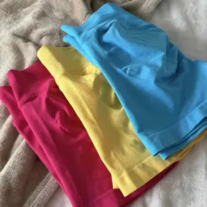 Women's Solid High Waist Gym Shorts, Breathable Comfortable Seamless Skinny Shorts, Ladies Sportswear for Indoor Outdoor Wear, Gym Workout Clothes