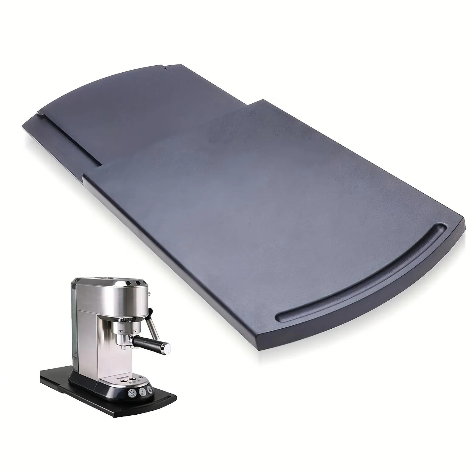 Kitchen Appliance Sliding Tray, Multi-functional Sliding Tray, 12 Inch Countertop Slider with Smooth Rolling Wheels For Coffee Makers Blenders Toaster