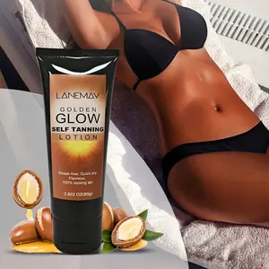 80g Bronzing Lotion, Deepens Skin Tone, Natural Tan Effect, Fragrance-Free Body Milk, Gradual Sun-Kissed Look, Unisex Body Care
