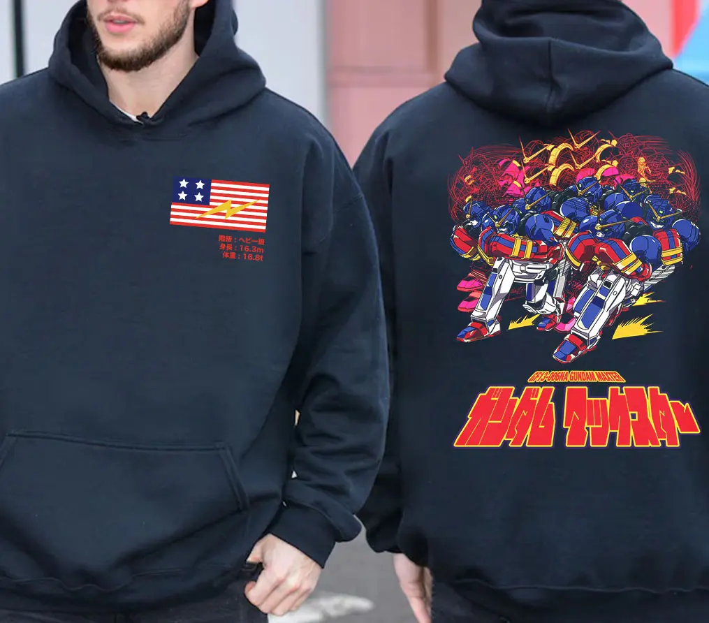 [2 sided] Gundam Maxt3r Dempsey R0ll G Gundam Anime Sweatshirt Hoodie T-Shirt