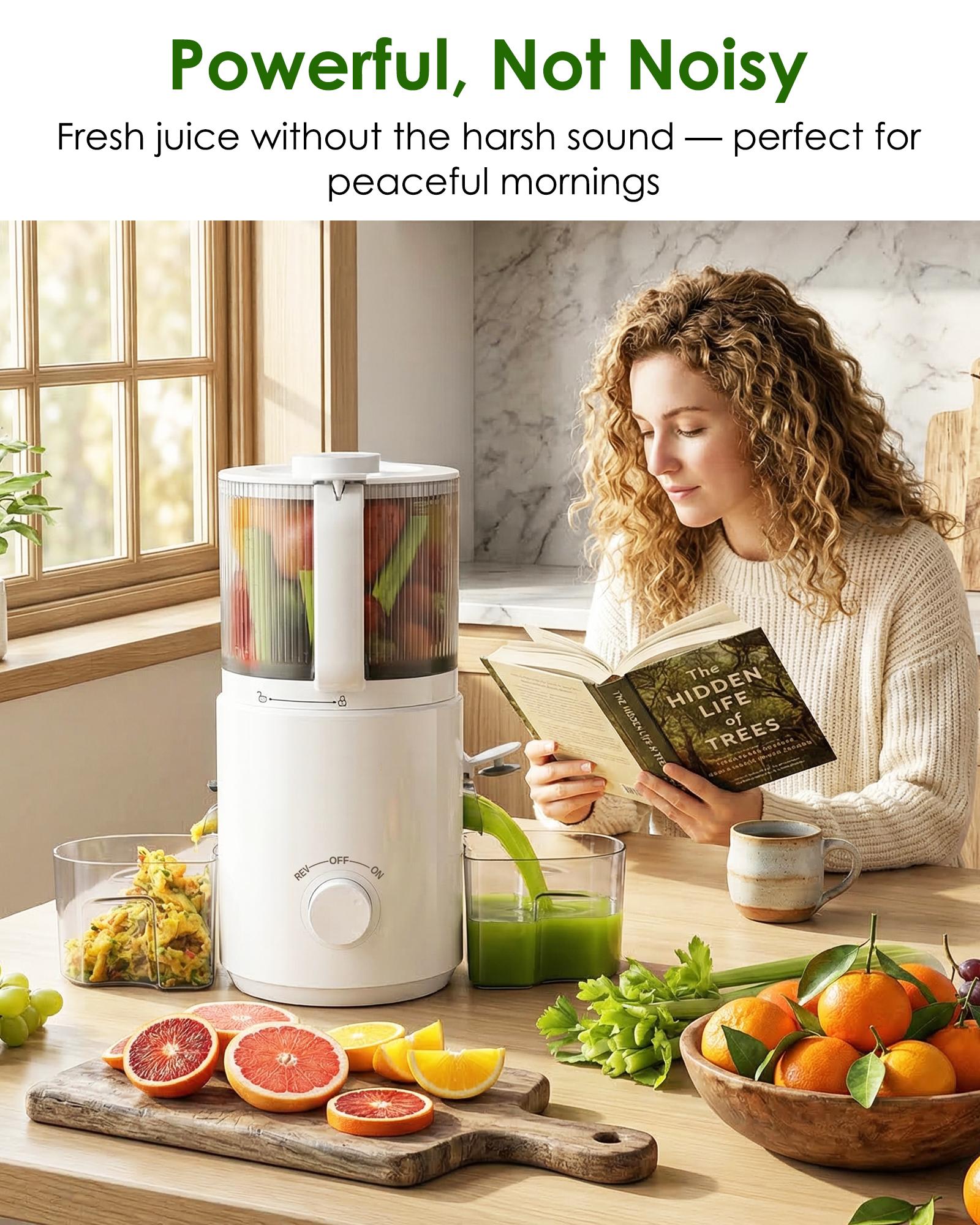 3-in-1 Masticating Juicer Machine - Kitchen Appliances with 7-in Wide Feed Chute, 6.5-in Digital Touch-Screen, 120oz Large Capacity, Whole Fruit & Vegetable Juicing, Sorbet & Nut Milk Making, Easy to Clean, Gift for Adults 3-in-1 Masticating Juicer Machine - Kitchen Appliances with 7-in Wide Feed Chute, 6.5-in Digital Touch-Screen, 120oz Large Capacity, Whole Fruit & Vegetable Juicing, Sorbet & Nut Milk Making, Easy to Clean, Gift for Adults