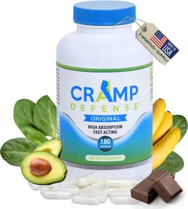 Cramp Defense Magnesium Supplement for Leg & Muscle Cramps Day & Night Truemag Max Absorption 3-6 Month Supply Made in USA Healthcare Bathroom nutrition magnesium