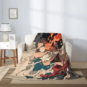 Ultra-Soft Flannel Anime Throw Blanket - Lightweight & Cozy for Couch, Bed, Office, and Travel - Perfect Gift for Anime Fans Men Women Adults Teen Boys Girls