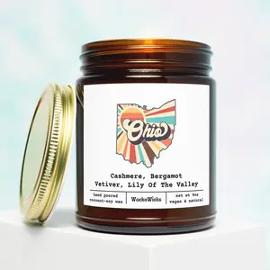 Ohio Scented Candle | Ohio Gift, Homesick Gift, Moving Gift, College Student Gift, Away From Home, State Scented Candle