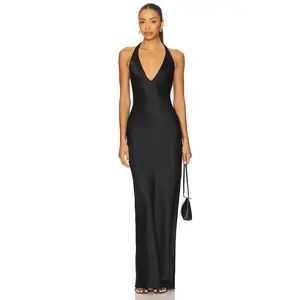 Amanda Uprichard Bondi Maxi Dress in Black