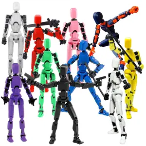 T13 Action Figure Titan 13 Action Figure Dummy Lucky 13 Action Figure 3D Printed Multi-Jointed Movab
