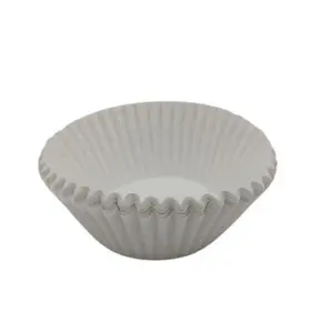 White Fluted Baking Cups - Jumbo Size, 2 1/4" x 1 7/8"