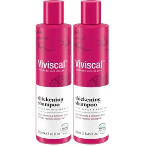 Viviscal Thickening Shampoo, Formulated With Biotin And Keratin, Fortified With Marine Collagen & Seaweed Extract, Strengthens & Reduces Breakage, Healthier Looking Hair 250ml (8.45 fl oz.)(Pack of 2)