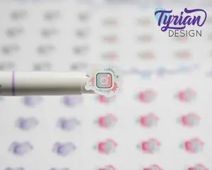 Social Media Icon Stickers | Different color options | IG stickers | Insta stickers Great for Planners, journals and calendars