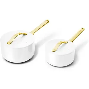 Caraway Nonstick Ceramic Sauce Pan - 1.75 qt - Non-Toxic - PTFE & PFOA Free - Oven Safe