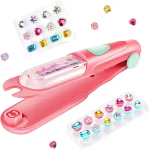 Bling Hair Gem Stamper Kit - Reusable Diamond Styling Tool Set, Star-Themed Accessories, Christmas Birthday Gift for 5-12 Year Old Girls Party