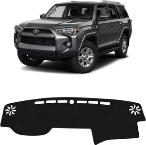 KUST Car Dash Cover for Toyota 4Runner 2010-2024 Left Hand Driving Non-Slip Center Console Dashboard Cover Interior Accessories for Toyota 4Runner Custom Fit Dash Mat Sunshade Windshield Glare Black