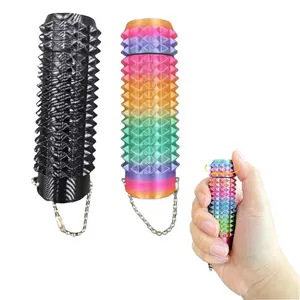 1-2 Packs Rotating Fingertip Massage Keychain - Portable Stress Relief Tool for Relaxation, Anxiety Relief, and On-the-Go Comfort & Wellness