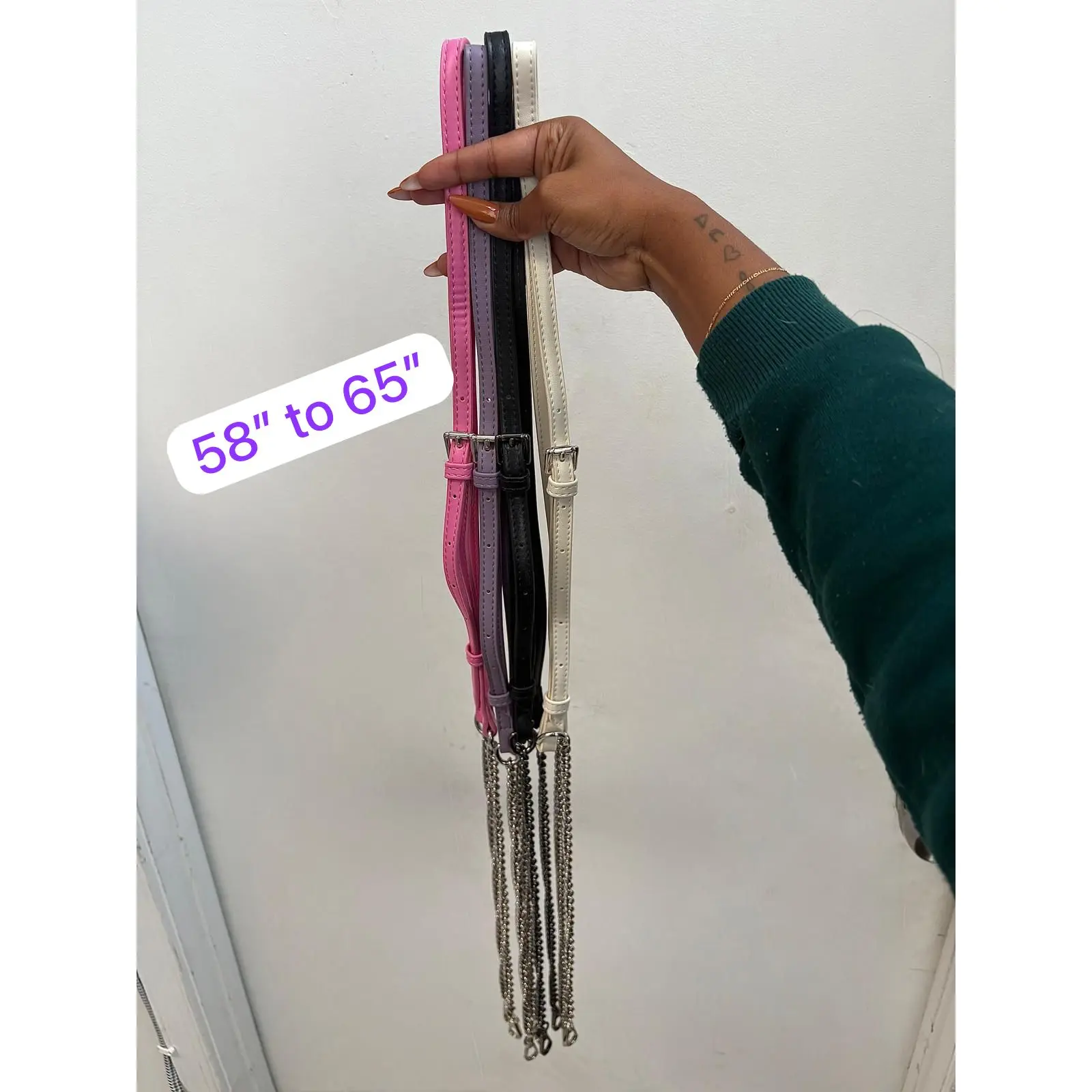 $1 RANDOM COLOR Faux Leather Long Strap LIMITED $1 RANDOM COLOR Faux Leather Long Strap LIMITED