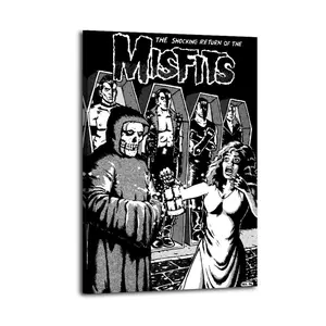 Misfits Canvas Aesthetic For The Bedroom Wall Sitting Room Dormitory Wall Office Wall Poster Decorative Painting Canvas Wall