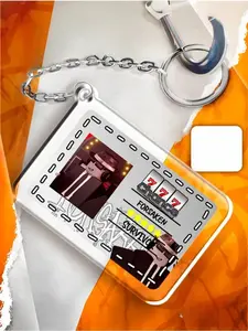Forsaken Chance Keychain, Forsaken Roblox Acrylic Keychain, Chance Roblox Keyring, Cute Keyring Acrylic, Perfect Gift for Fans, Collectible Character Charms, Backpack & Bag Accessories