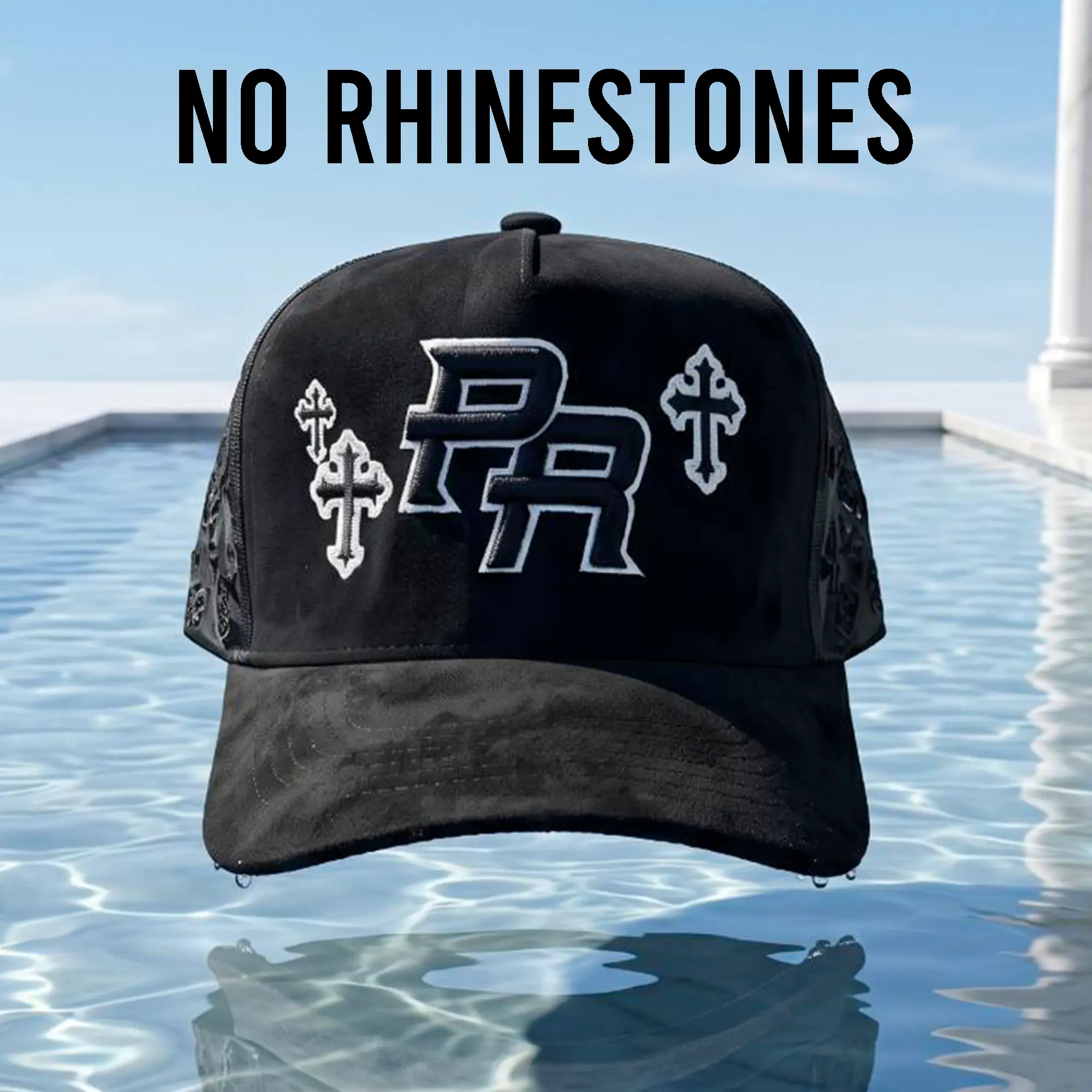 BLACK & WHITE NO RHINESTONES