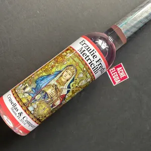 Erzulie Freda Metricilli Spiritual Cologne - Pink Bottle with Elegant Label Featuring Goddess Image