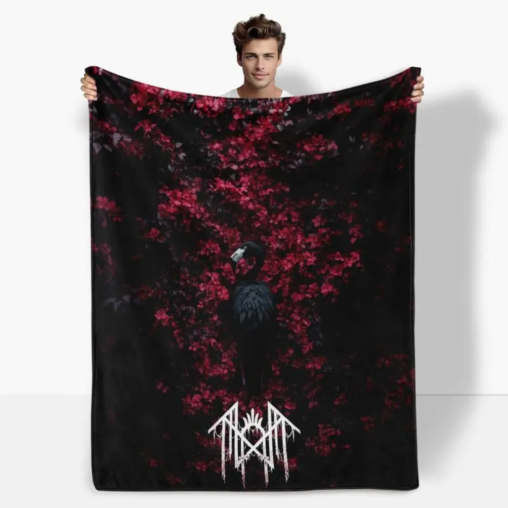 Print In USA, Sleep Token Pattern Flannel Blanket, Adult Blanket ,Soft Warm Throw Blanket, Air-conditioned Sofa Bedroom Dorm Couch Office Car Travel Home Blanket,A multi-functional and beautiful blanket suitable for decoration, use and as a gift.