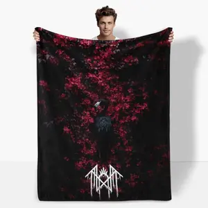 Print In USA, Sleep Token Pattern Flannel Blanket, Adult Blanket ,Soft Warm Throw Blanket, Air-conditioned Sofa Bedroom Dorm Couch Office Car Travel Home Blanket,A multi-functional and beautiful blanket suitable for decoration, use and as a gift.