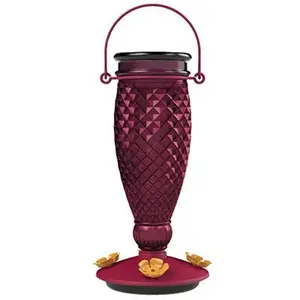 Nectar Feeder with Wine Bottle Design 24oz for Hummingbirds - Durable and Attractive