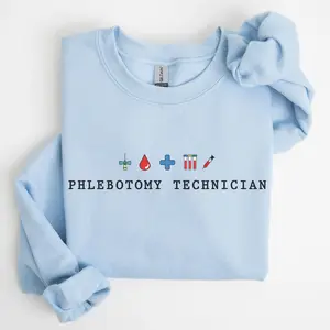 Phlebotomy Technician Sweatshirt, Phlebotomy Technician Graduation Gift, Phlebotomy Tech Team Shirt, Phlebotomist Crew Crewneck
