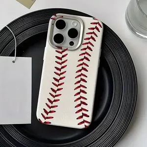 Baseball Design Aesthetic Phone Case, Full Body Shockproof Protective Tpu Cover, Anti-Slip Lightweight Soft Shell for iPhone 11-16 Pro Max Protector