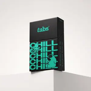 Tabs Chill Tongue Tabs - Stress Relief Sublingual Tabs with Kanna, Theobromine & L-Theanine | Tropical Punch | Fast-Dissolve, No Water Needed | 15 Count
