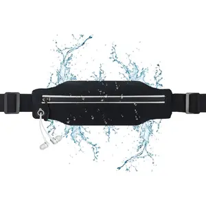 Slim Running Belt Fanny Pack for Men Women, Running Phone Holder Runners Pouch Waist Pack for Workout, Money Belt, Running Gear Accessories [Fits ALL Phones]