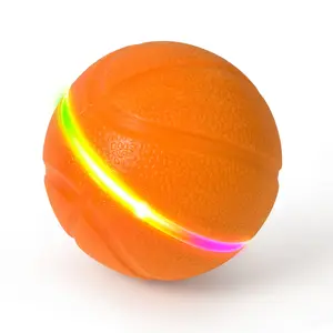 Smart Interactive Dog Toy Ball, Touch Activated with Built-In G-Sensor, 1.5H Fast Charging, 4 Hours Working Time, USB Rechargeable Rolling Ball, Rechargeable Large Capacity Battery, Durable Chew-Resistant Ball