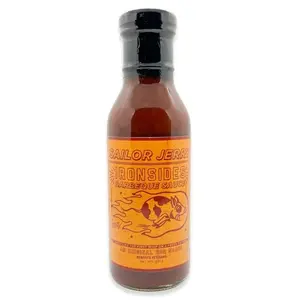 Grill Your Ass Off Sailor Jerry Ironsides BBQ Sauce - Bold & Smoky Grilling Sauce - Traditional Texas Flavor - 16oz