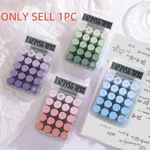 Gradient Color Calculator with Display, Transparent Mechanical Keyboard Design, Ideal Gift for Students & Office Workers, No Batteries Included, Calculator Price