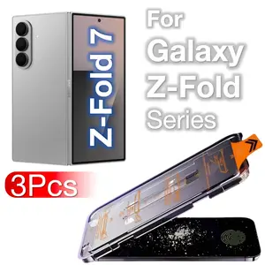 3 Pack Samsung Galaxy Z Fold Series Phone Screen Protectors, 9h Hardness Anti-Scratch Tempered Glass Film, Dust-Free Installation