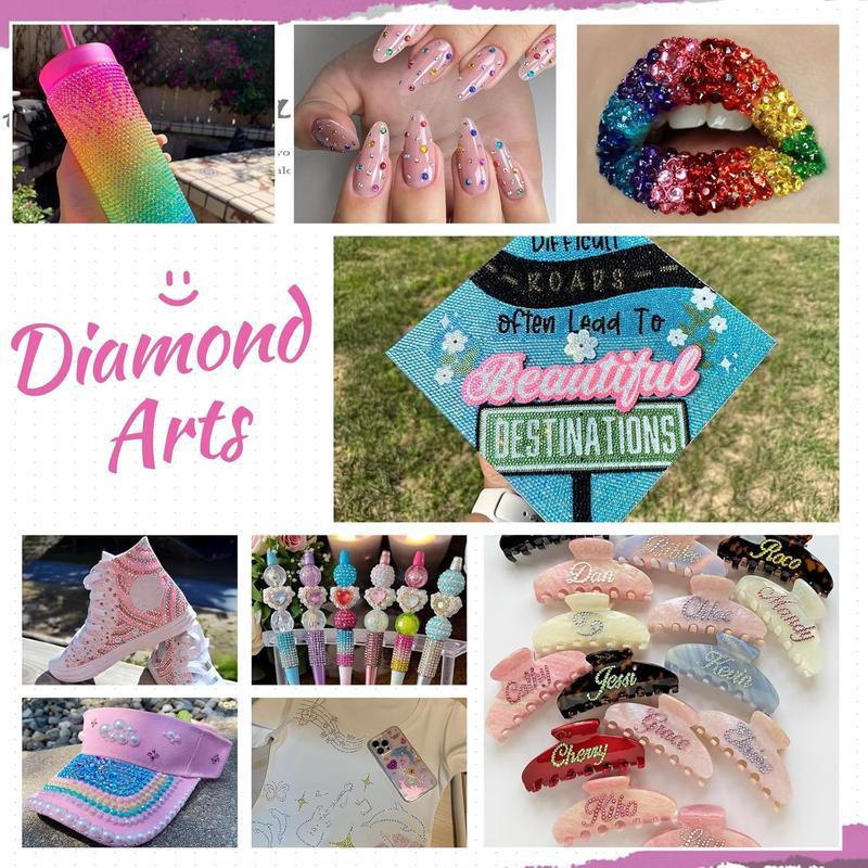 30000Pcs 24 Colors Resin Rhinestones Bedazzling Kit, 3mm Flatback Gems with Pick Up Pen Tweezers for DIY Crafts Shoes Nails Phone Case Decor