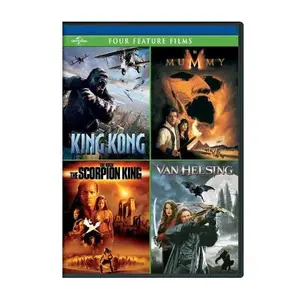 USED-King Kong / The Mummy (1999) / The Scorpion King / Van Helsing Four Feature Films (Unknown)