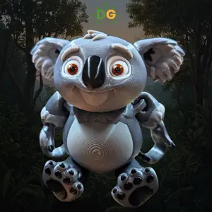 3D Printed Fully Jointed Hand Articulated Koala Bear Statue, Home Decor Ornaments, Fidget Buddy Collectible Gift
