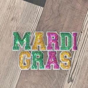Mardi Gras Sequins Patch