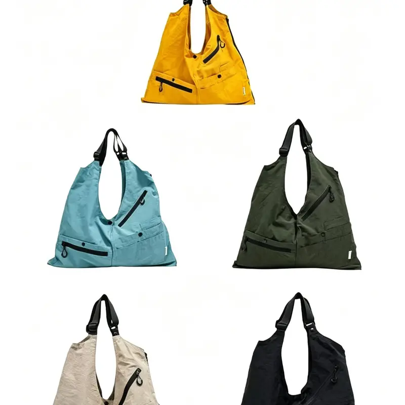 Unisex Utility Vest-Inspired Crossbody Bag - Waterproof, High-Capacity, Multi-Pockets, Durable Fabric, Adjustable Strap, Hands Free All Seasons Daily Casual Commuter Bag for Travel