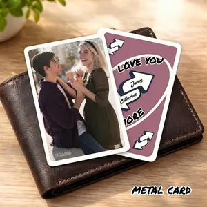 Custom Love You More Reverse Card – Valentines Day Gift for Him Anniversary Gift for Her, Wedding Anniversary Gift for Husband, Gift Partner