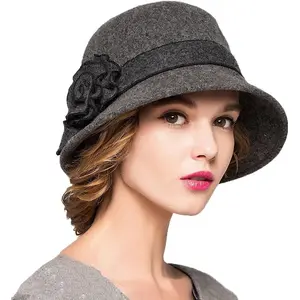 (TM) Women's  Felt  Church Bowler Hats