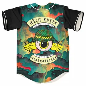 Subtronics drippy camo high knees headquarters rave baseball jersey for edm festivals