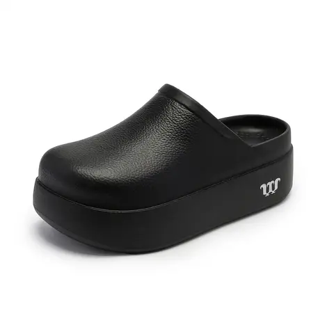 TEER 2026 Early Spring Collection Women's Stylish Wide Platform Heeled Clogs - Footwear, Shoes for Women, Platform Mule, Slip-on Entry, Quick Change, Ankle Height, EVA Sole, Waterproof, Lightweight, Breathable, Durable, All-Day Comfort, Ideal for Nurses
