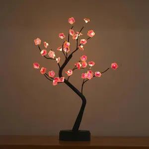 Cherry Blossom Lamp Tree Lamps for Living Room Cute Night Light for House Decor DIY Artificial Tree Lamp for Home Decorations Weddings Christmas Creative Led Lighting