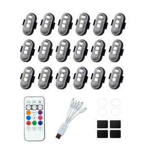 Wireless Led Lights with Remote Control for Car, Truck,automotive & BikeStriking Lights & USB Rechargeable