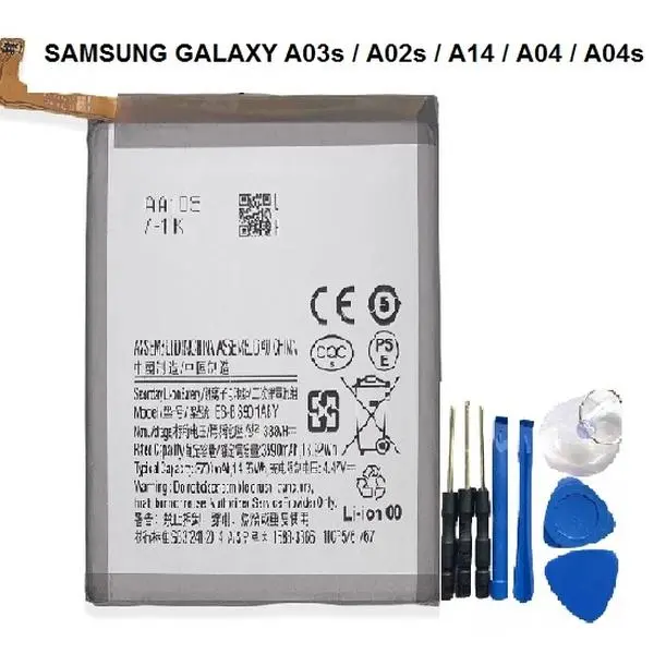 Battery for Samsung Galaxy A03s / Samsung Galaxy A02s Battery / Samsung Galaxy A04 Battery  / Samsung Galaxy A04s Battery with screw drivers tools